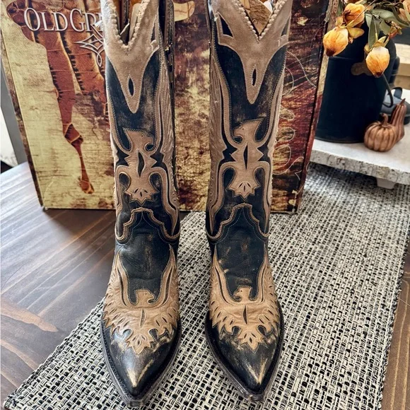 Old Gringo snip toe boots size 6.5 leather - Picture 3 of 4